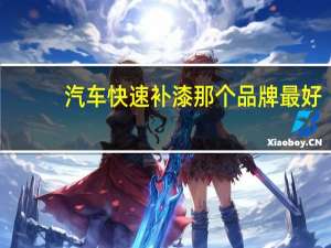 汽车快速补漆那个品牌最好