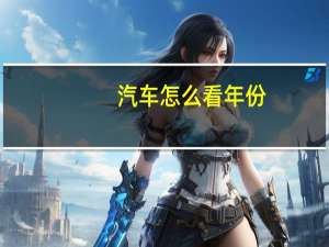 汽车怎么看年份