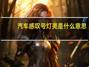 汽车感叹号灯亮是什么意思