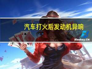 汽车打火后发动机异响