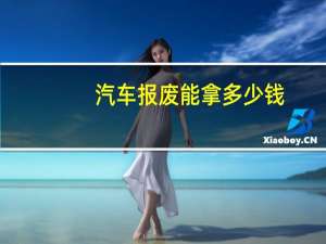 汽车报废能拿多少钱