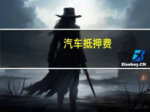汽车抵押费