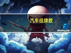 汽车挂牌数