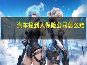 汽车撞到人保险公司怎么赔