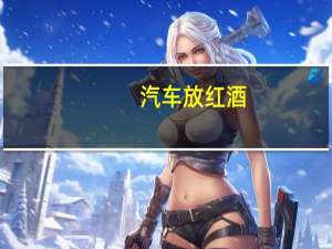 汽车放红酒