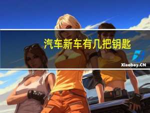 汽车新车有几把钥匙