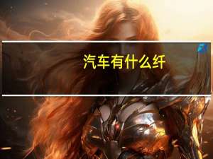 汽车有什么纤