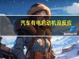 汽车有电启动机没反应