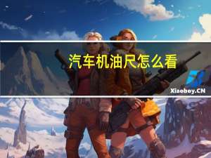 汽车机油尺怎么看