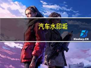 汽车水印垢