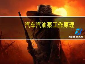 汽车汽油泵工作原理