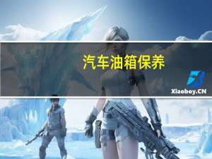 汽车油箱保养