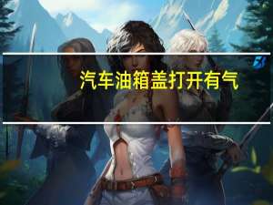 汽车油箱盖打开有气