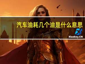 汽车油耗几个油是什么意思（油耗几个油是什么意思）