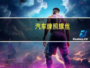 汽车牌照螺丝