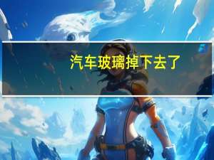 汽车玻璃掉下去了