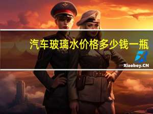 汽车玻璃水价格多少钱一瓶