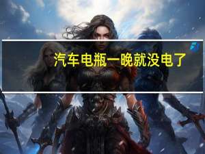 汽车电瓶一晚就没电了