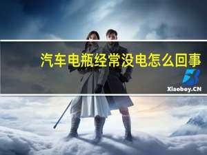 汽车电瓶经常没电怎么回事