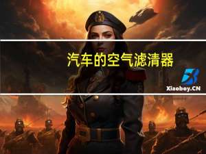 汽车的空气滤清器