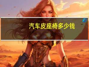 汽车皮座椅多少钱