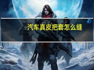 汽车真皮把套怎么缝