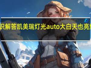 汽车知识解答凯美瑞灯光auto大白天也亮灯是什么意思？