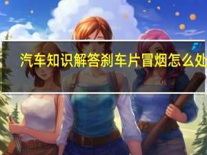 汽车知识解答刹车片冒烟怎么处理？