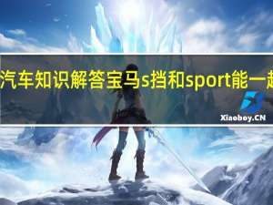 汽车知识解答宝马s挡和sport能一起用吗？