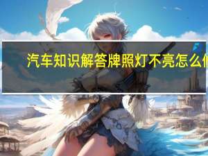 汽车知识解答牌照灯不亮怎么修？