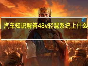 汽车知识解答48v轻混系统上什么牌照？