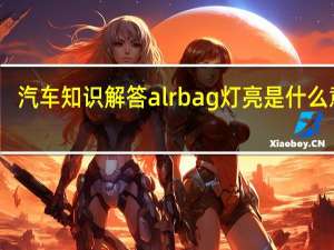汽车知识解答alrbag灯亮是什么意思？