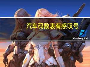 汽车码数表有感叹号