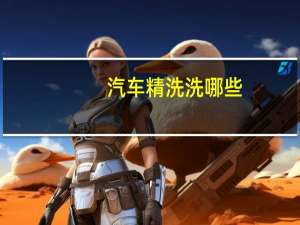 汽车精洗洗哪些