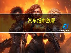 汽车纸巾放哪