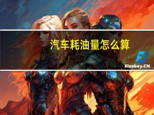 汽车耗油量怎么算