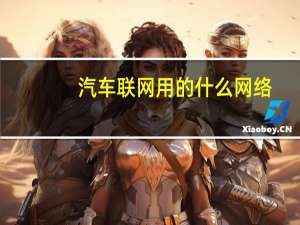 汽车联网用的什么网络