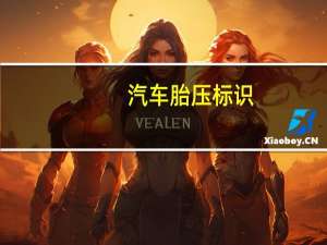 汽车胎压标识