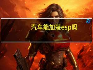 汽车能加装esp吗