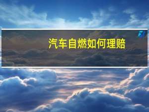 汽车自燃如何理赔