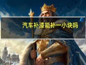 汽车补漆能补一小块吗