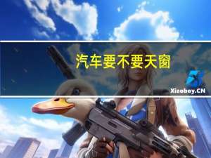 汽车要不要天窗