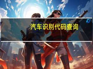 汽车识别代码查询
