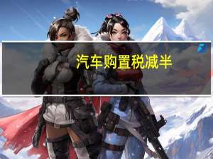 汽车购置税减半