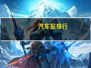 汽车贴排行