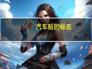 汽车贴的标志