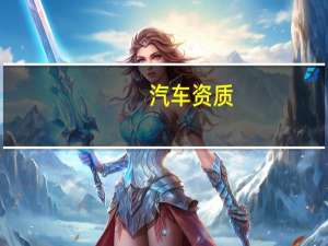 汽车资质