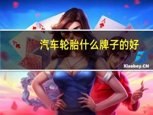 汽车轮胎什么牌子的好