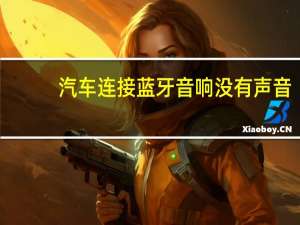 汽车连接蓝牙音响没有声音