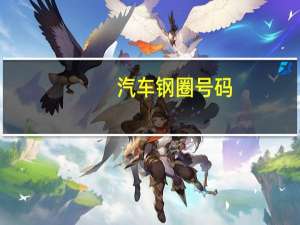 汽车钢圈号码